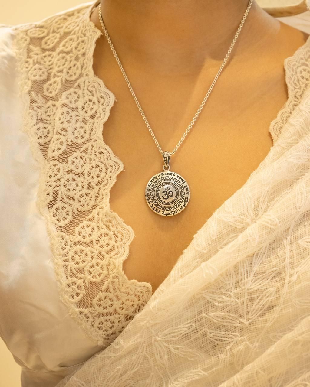 Maha Mrityunjaya Mantra with OM Pendant