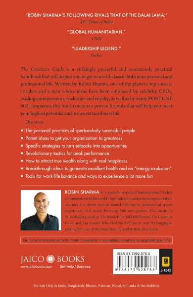 The Greatness Guide : Realize your genius + optimize your life by Robin Sharma