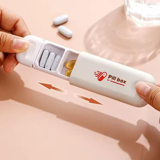 Three-Compartment Small Pill Organizer Box