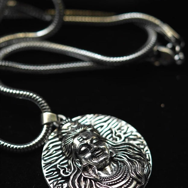 Lord Shiva Pendant with Snake Chain