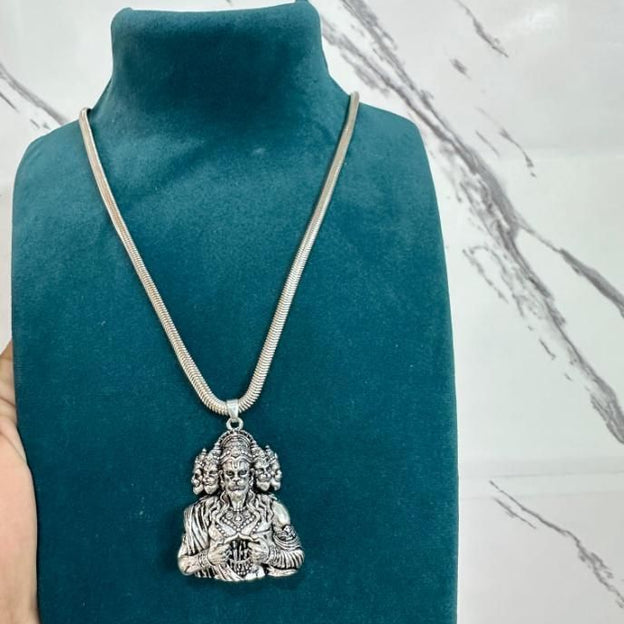 Panchamukhi Hanuman Pendant With Snake Chain