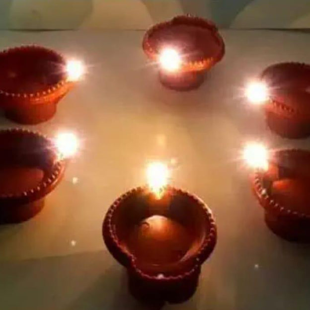 Water Sensor Diya - Ambient Lights Led Candle Diyas (Pack of 12)