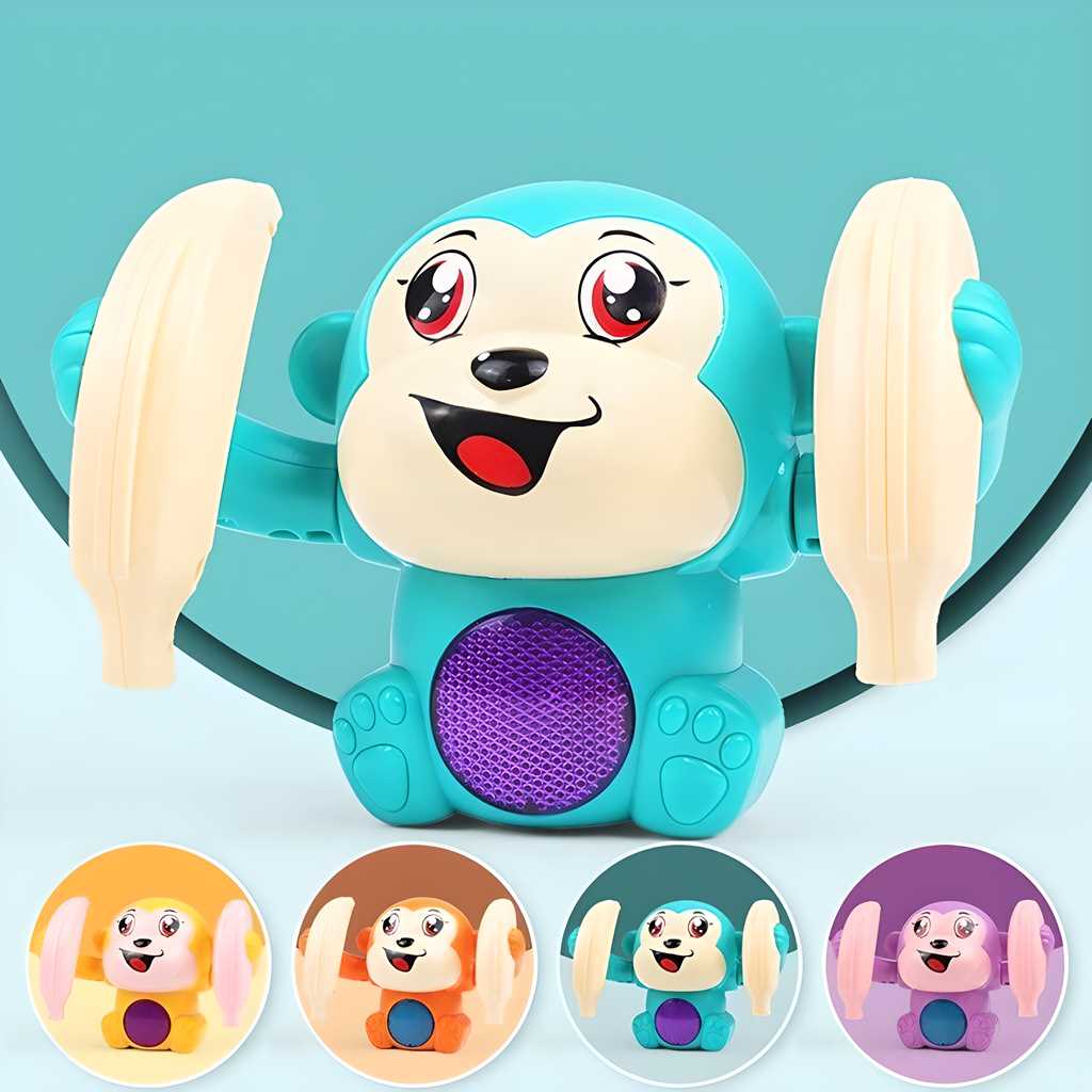 Dancing and Spinning Rolling Monkey Doll