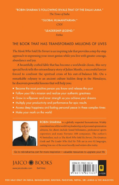 The Monk Who Sold His Ferrari - A fable about fulfilling your dreams and reaching your destiny by Robin Sharma