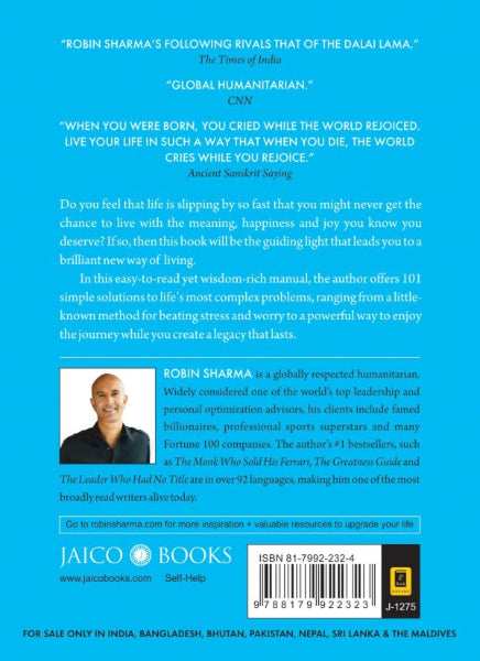 Who Will Cry When You Die? Life lessons from The Monk Who Sold His Ferrari by Robin Sharma