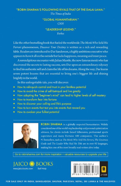 Discover Your Destiny With The Monk Who Sold His Ferrari by Robin Sharma